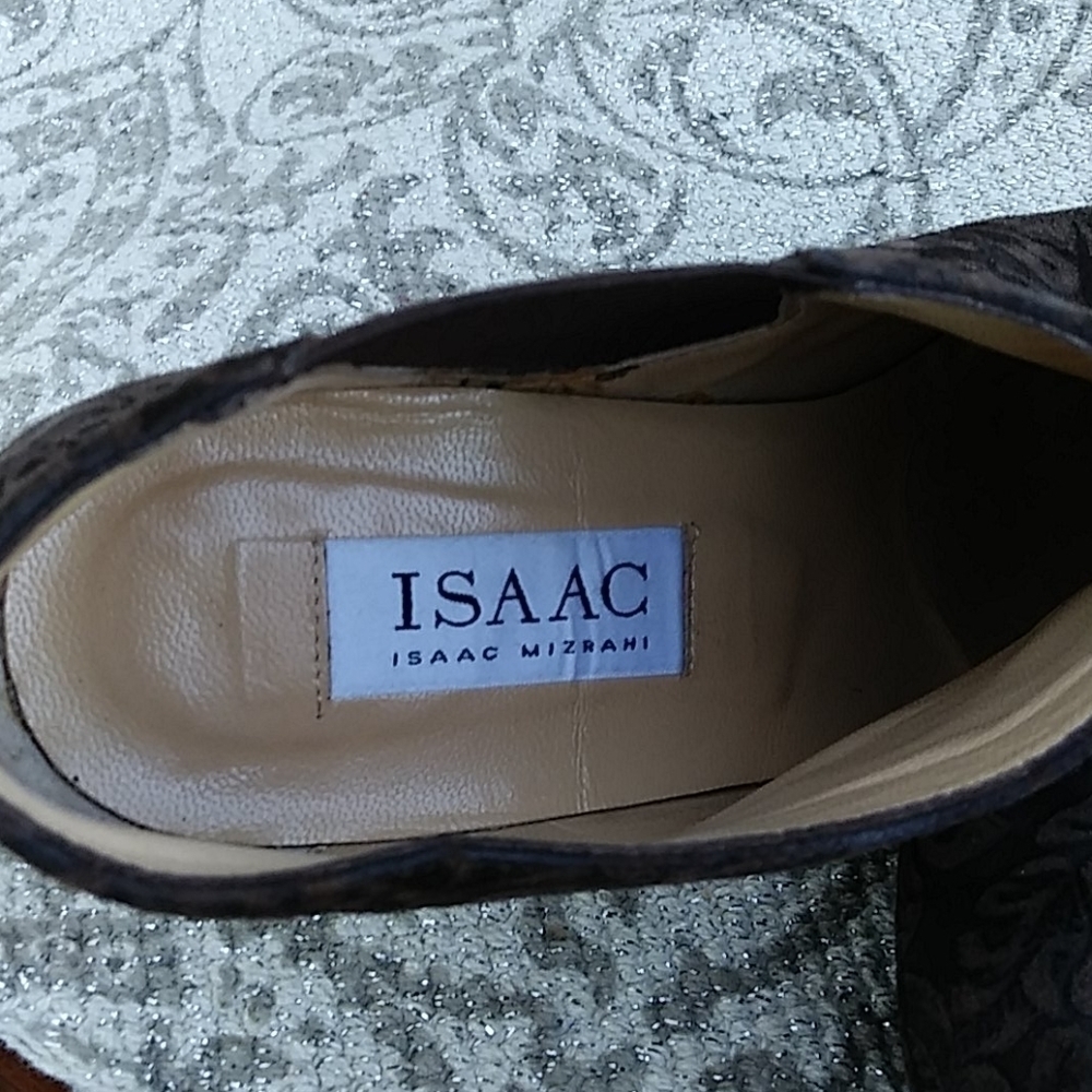 Isaac Mizrahi Paisley Cool Shooties/Booties in Brown Suede - Picture 6 of 8